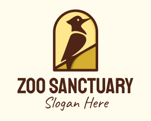 Woodpecker Bird Aviary logo design