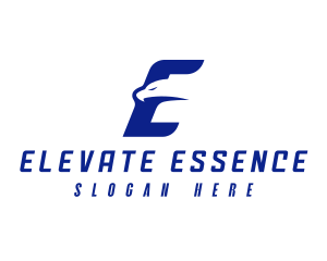 Fast Eagle Letter E logo design