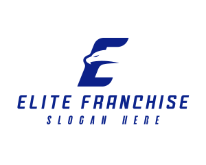 Fast Eagle Letter E logo design