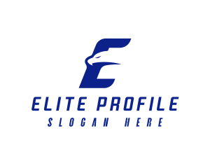 Fast Eagle Letter E logo design