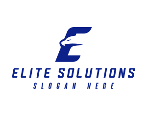 Fast Eagle Letter E logo design