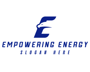 Fast Eagle Letter E logo design