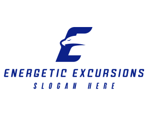 Fast Eagle Letter E logo design