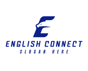 Fast Eagle Letter E logo design