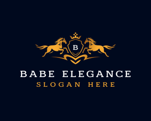 Horse Crown Equestrian logo design