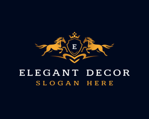 Horse Crown Equestrian logo design