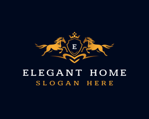 Horse Crown Equestrian logo design