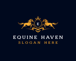 Horse Crown Equestrian logo design