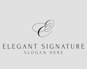 Elegant Cursive Event logo design