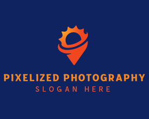 Red Sun Location logo design