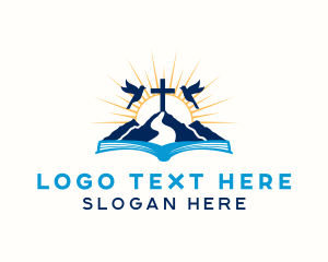 Spiritual Mountain Bible Cross  logo