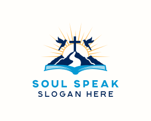 Spiritual Mountain Bible Cross  logo