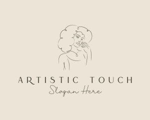 Aesthetic Model Woman logo design