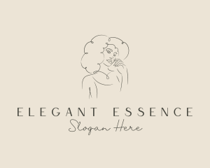 Aesthetic Model Woman logo design