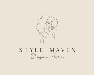 Aesthetic Model Woman logo design