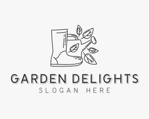 Backyard Garden Boot  logo design