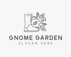 Backyard Garden Boot  logo design