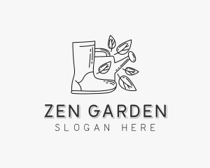 Backyard Garden Boot  logo design