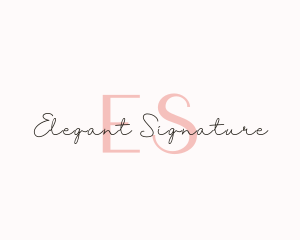 Feminine Signature Beauty logo design