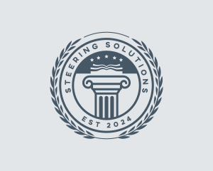 Column Academia Learning logo design