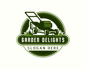 Grass Lawn Mowing logo design