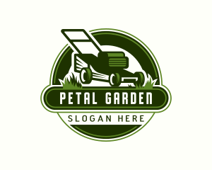 Grass Lawn Mowing logo design