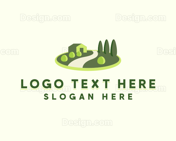 Lawn Gardening Yard Logo