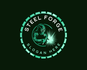 Welder Industrial Forge logo design