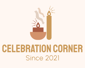 Celebration Tealight Candle logo design