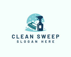 Sanitary Cleaning Housekeeping logo design