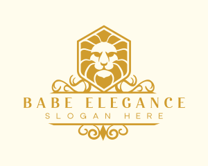 Lion Animal Elegant logo design