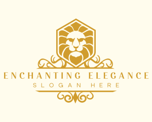 Lion Animal Elegant logo design