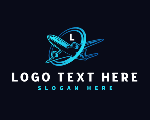 Transport Airplane Travel logo