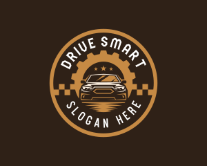 Driving Sedan Mechanic logo