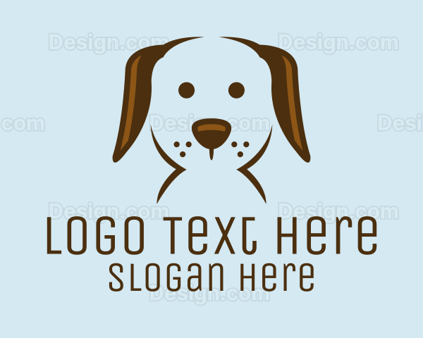 Pet Puppy Dog Face Logo