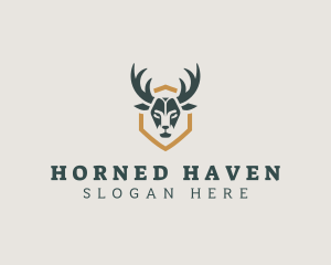 Deer Horn Hunting logo design