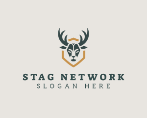 Deer Horn Hunting logo design