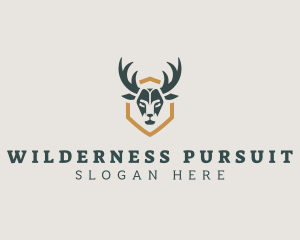 Deer Horn Hunting logo design