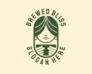 Feminine Brewery Cafe logo design