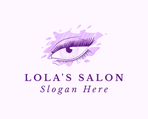 Makeup Eyelashes Salon  logo design