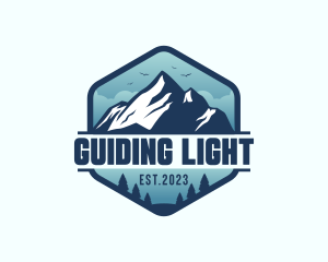 Outdoor Mountain Trekking logo design