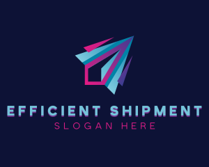 Plane Logistics Courier logo design