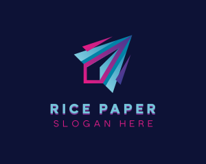 Plane Logistics Courier logo design