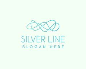 Abstract Wave Line logo design