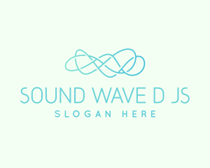 Abstract Wave Line logo design