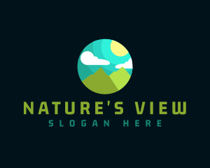 Mountain Peak View logo design