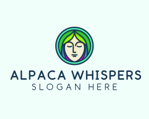 Woman Spa Relaxation logo design