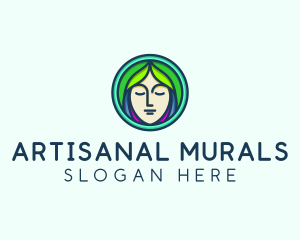 Woman Spa Relaxation logo design