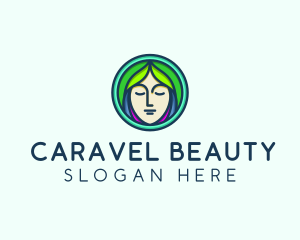 Woman Spa Relaxation logo design