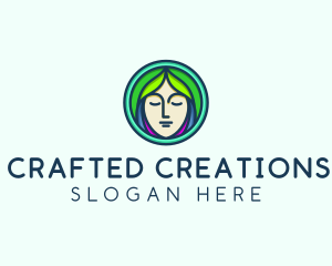 Woman Spa Relaxation logo design